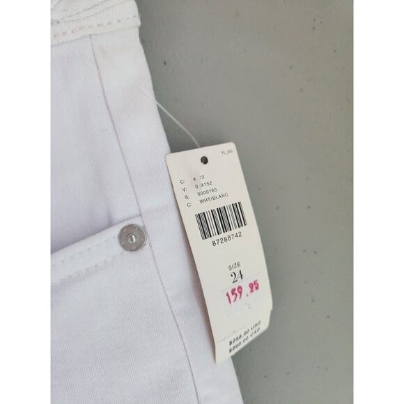 NWD Frame Le Crop Braided Waist Mini Boot Jeans size 24 Blanc #7A401 - Picture 6 of 15